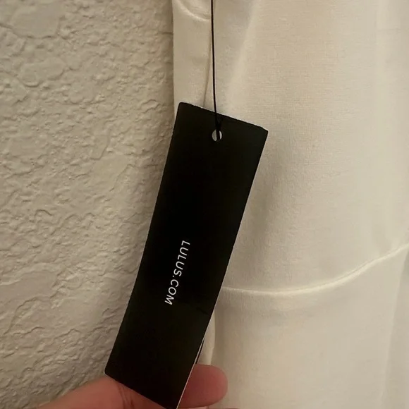 Lulu's Elegant White Midi Dress - Picture 3 of 5